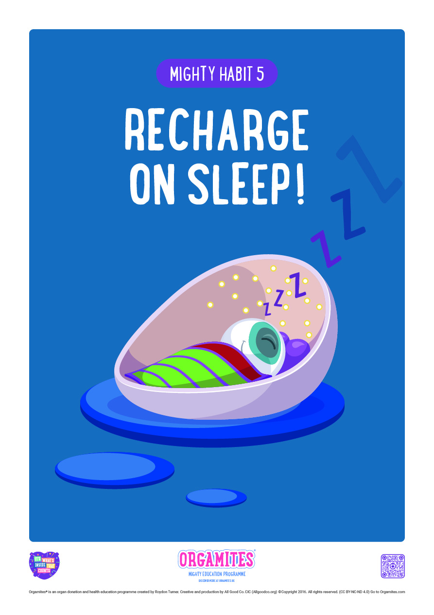 Recharge on sleep - Mighty habits